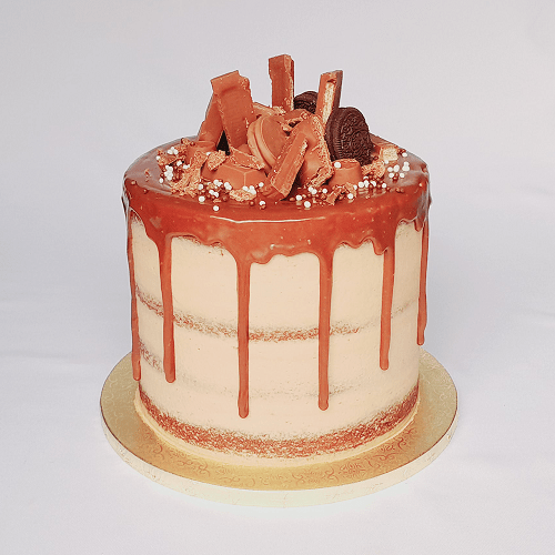 semi-naked chocolate cake