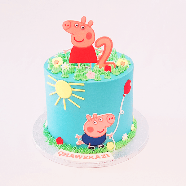 peppa-pig birthday cake