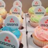 corporate branded cupcakes