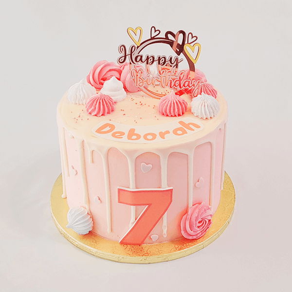 Baby Pink Mermaid Cake | Birthday Cake Singapore – Honeypeachsg Bakery