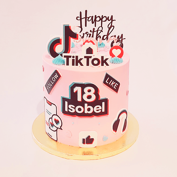 tiktok birthday cake